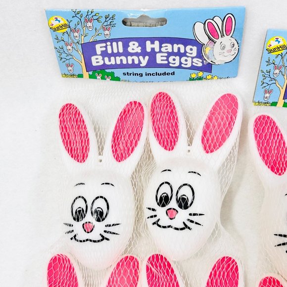 Vintage Fill & Hang Plastic Bunny Eggs - 2 Packs (12) - Picture 2 of 5